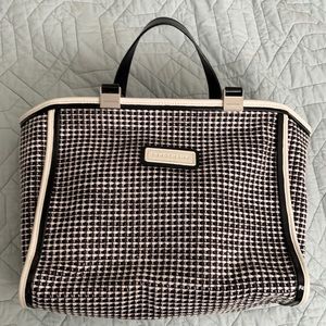 Longchamp Black + White Tweed handbag - never used from Tweedy Collection